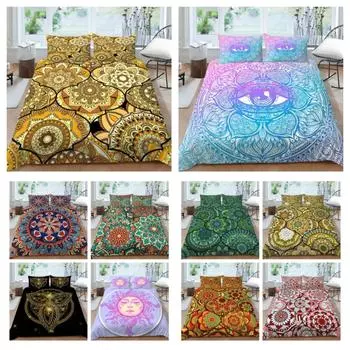 Постельное белье в стиле бохо, пододеяльник, дизайн постельных принадлежностей в стиле бохо, домашний текстиль, покрывало из полиэстера, одноместный размер для мужчин и мальчиков, покрывало для постельного белья UK Single 135x200cm