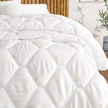 Постельное белье Yata Nuevo Bamboo Single Quilt 300 гр/м2 - Белый