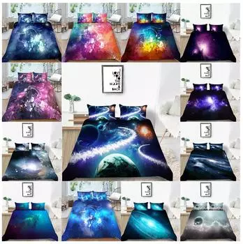 Постельные принадлежности серии Star, пуховый пододеяльник, комплект домашнего постельного белья, пододеяльник, наволочка, простыня/двойной, полный размер, 2/3 шт., украшение для спальни Baby 100x135cm