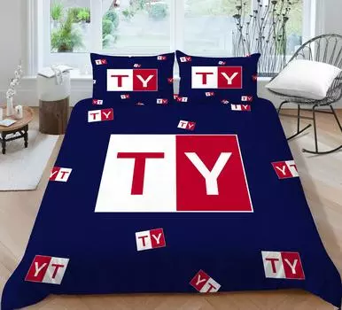 Постельный гарнитур Чехол Синий Красный Сшив 3D-печать Мода Цвет Пододеяльники Дети Дети Домашний Текстиль Queen Twin Size Покрывала UK Single 135x200cm