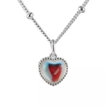 Постепенно меняйте цветную каменную цепочку на ключицу, французскую девушку, которая чувствует себя свежей, лунный камень, сердце, ожерелье на удачу Copper