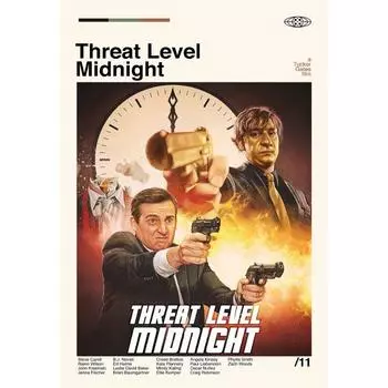 Постер к фильму «Угроза полуночи» Офис Майкл Скотт Холст Живопись Классическая Картина для Гостиной Домашний Декор 21cm30cm NoFrame