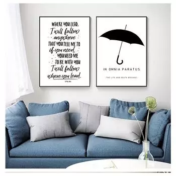 Постер телешоу для девочек, акварель, интерьер закусочной Люка, холст, картина, настенный художественный декор в Omnia Paratus, принты Гилмора 21cm30cm NoFrame