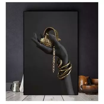 Постеры с ананасом и принты, настенные художественные картины для гостиной, скандинавский домашний декор, без рамки, современная картина на холсте, ручная и 21cm30cm NoFrame