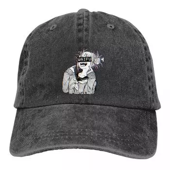 Постиранная бейсбольная кепка унисекс Toga Waifu Trucker Snapback Кепки Папа Шляпа Моя геройская академия Всемогущий Бакугоу Кацуки Кепки для гольфа One Size