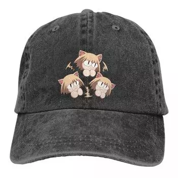 Постиранная унисекс бейсболка Meme Trucker Snapback Кепки Папа Шляпа Neco Arc NECOARC Cat Кепки для гольфа One Size