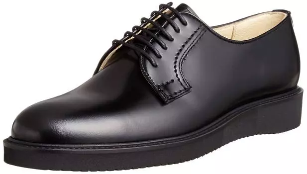 Postman Shoes Vibram Sole Lace Up 3E Genuine Leather 711P Black 25 cm 3E [Harta] Men s чёрный