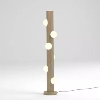 Постмодернистский минималистский напольный светильник из стекла с текстурой дерева, креативная гостиная, диван рядом со спальней, креативная лампа для домашнего проживания чёрный