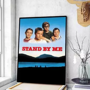 Постой со мной Винтажные постеры Липкий винтаж Комната Дом Бар Кафе Декор Кавайный декор комнаты 21cm30cm NoFrame