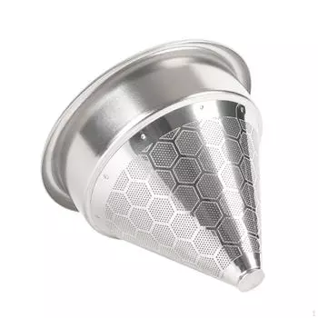 Постоянная фильтрация кофе, коническая фильтрация, полировка, нержавеющая сталь, многоразовая