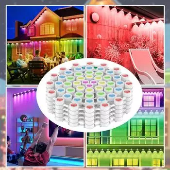 Постоянное уличное освещение, RGB-освещение с пультом дистанционного управления через приложение, режимы сцен своими руками IP67 Водонепроницаемое уличное освещение 15MBritish regulations