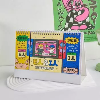 Постоянный календарь расписания мультфильм настольный декор календарь мини настольный календарь новогодний подарок Style D