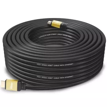 Postta HDMI Cable 15M High Speed HDMI Standard HDMI Cable 3D HDR 4K 60Hz Ethernet Compatible 2.0 1080p/2160p (Golden)