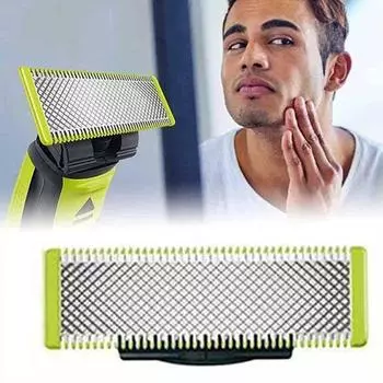 Поступление 4 шт. стальные сменные лезвия электробритвы Norelco OneBlade 1 PC зелёный