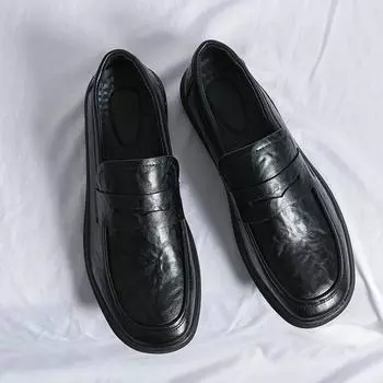 Поступление Лоферы Роскошные Брендовые Мужские Деловые Туфли 2024 Лидер продаж Мужские Туфли Для Вождения Модные Классические Мужские Туфли Для Свадьбы 38 чёрный