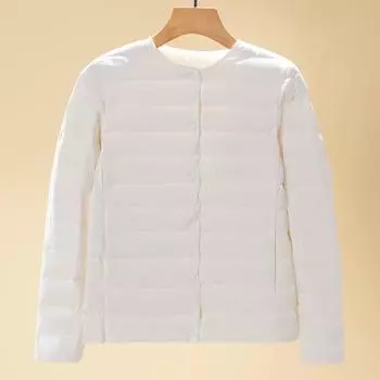 Поступление, осенне-зимние теплые женские тонкие куртки на белом утином пуху, женские модные ультралегкие компактные пуховики S