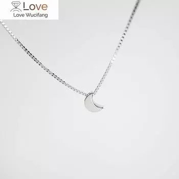 Поступления 925 стерлингового серебра Луна ожерелья и подвески для женщин Мода sterling-silver-jewelry