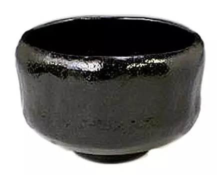 Посуда Aito Kyoto Kiyomizu, печь Мацураку, чайная чаша Rikyu, подарок, черный Raku TSK358 (с коробкой)