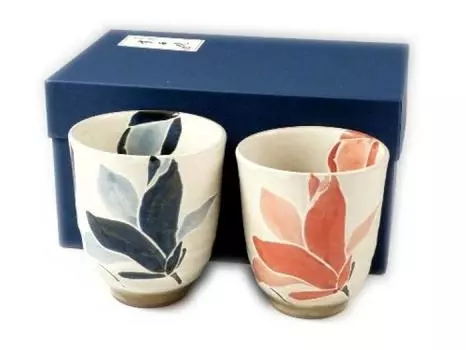 Посуда Арита, печь для обжига Исаозан, групповая чашка Мокурен 20825 (пара чашек)