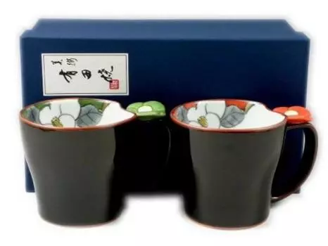 Посуда Arita Senemon Kiln Hanae Maki, парная кружка 18622 чёрный