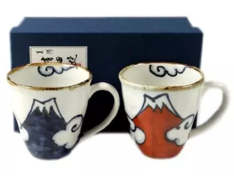 Посуда Arita Shoho Kiln Blue Fuji, парная кружка 18643 Fuji/Red