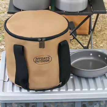 Посуда для кемпинга, всякая всячина, чехол для переноски, портативная тарелка, миска, горшок, сумка для хранения M