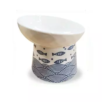 Посуда для кошек Посуда для собак Керамика Подставка для питья воды для собак Тарелка для кормления собак Удобная для еды диагональная миска для еды для собак и кошек Миска для домашних животных Собака Кошка