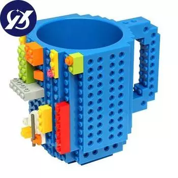 Посуда для напитков, кирпичная кружка, строительные блоки своими руками, кофейные кружки, подарки красный