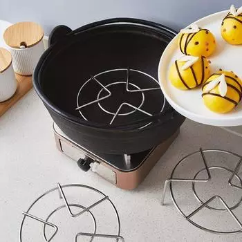 Посуда для приготовления на пару, термостойкая, штабелируемая, подставка для варки яиц, пароварка, подставка для варки яиц S