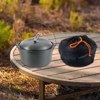 Посуда для приготовления пищи в походном горшке на открытом воздухе для походного барбекю Hanging Pot