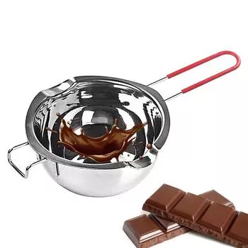 Посуда для выпечки Восковая свеча Конфеты Плавит Шоколад Двойной котел Металлический Нержавеющая сталь Подогреватель Шоколада Плавильная Чаша