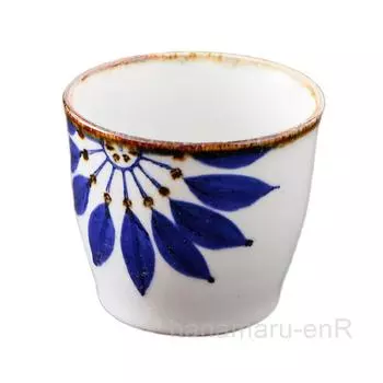 Посуда Хасами Печь Сёхо Синий сосуд Сосуд Индиго Соба чоко Чашка Посуда для чашек/Арита (Синий цветок)
