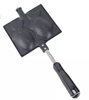 Посуда Iwachu Iwachu Taiyaki, черная, запеченная, 12 x Для открытого огня Nambu Tekki 24030, черная, размер Taiyaki, 12 x (Тай 6.5см) 6.5cm чёрный