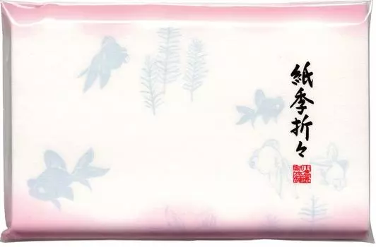 Посуда Картина Кайши Бумага Сезонная золотая рыбка 1 татами [Чай Кайши]