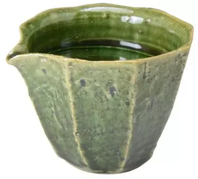 Посуда Киото Посуда Киёмидзу Печь Кино Катакути Орибэ фаска bom511 темно-зеленого