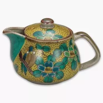 Посуда Кутани Горшок Иватая, чайник, ситечко для чая Ёсидая Санча Качо Посуда Кутани (с сеткой) К8-564