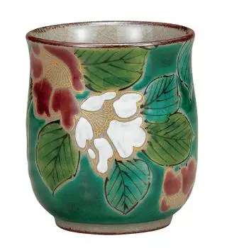 Посуда Masamine Ino Kutani чашка зеленая Sasanqua K8-625