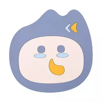 Pot Mat Heat Resistant Anti Slip Thickened Eco Friendly PVC Kitchen Countertop Hot Pad Blue синий