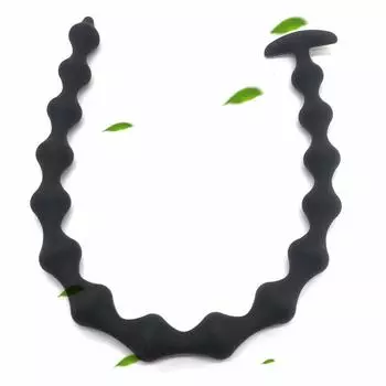 POTATO Anal Beads Extra Long Anal Plug Anal Expansion Silicone Anal Pearl Anal Dildo Anal Plug Anal Beads Beginners with Handle Adult Goods Popular 15