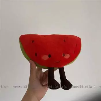 Potato And Pickle Plush Pillow Set With Pp Cotton Filling For Gift Kids Watermelon