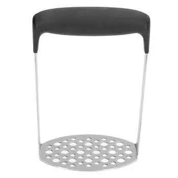 Potato Pressure Masher Manual Stainless Steel Potato Masher Kitchen Gadget with Anti Slip Handle L