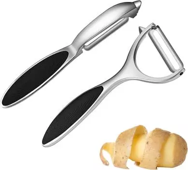 Potato Vegetable Apple Peelers for kitchen Fruit Carrot Veggie Y-Shaped and I-Shaped Stainless Steel Peelers Non-Slip Handle