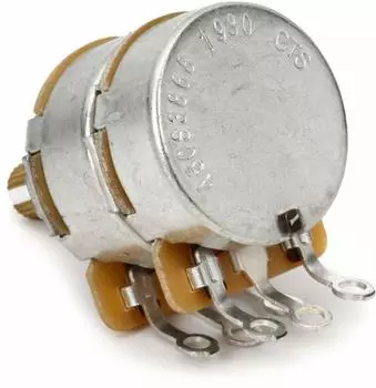 Потенциометр Fender Parts с двумя раздельными валами 500K/250K серебряный