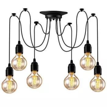 Потолочная люстра DIY Регулируемые потолочные светильники с проводом 1,5 м для гостиной, ресторана, кафе-бара, лампа освещения