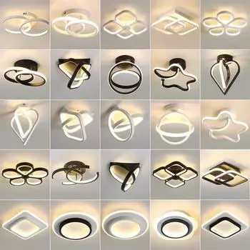 Потолочное освещение, светодиодная панель, 220 В, люстра, круглая панель Lumines, ванная комната, кухня, домашний декор, светильники, подвесной потолочный светильник Trichromatic light