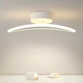 Потолочные светильники для коридора, прохода, креативные светильники для балкона, крыльца, гостиной, простые современные скандинавские полоски, роскошные светодиодные светильники для гардероба Neutral Light