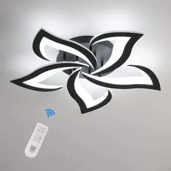 Потолочные светильники для спальни, светодиодные потолочные светильники, акриловый дизайн лепестков, современное потолочное освещение