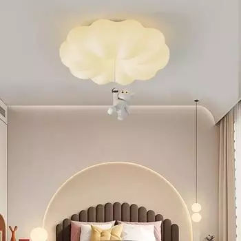 Потолочные светильники в виде тыквенного облака и белого медведя для детской комнаты, светодиодные, теплые, романтичные, для мальчиков и девочек, для детской спальни, декоративные потолочные светильники 3 colors light