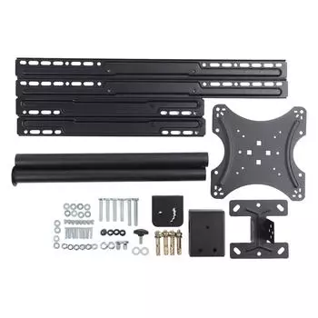 Потолочный кронштейн для телевизора, стальной, регулируемый по высоте, универсальный кронштейн для подвесного крепления телевизора на потолок для домашнего использования