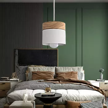 Потолочный подвесной светильник с рисунком под дерево, подвесные светильники для гостиных, столовых, серый